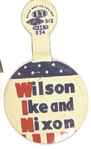 Ike, Nixon, Wilson Litho Tab