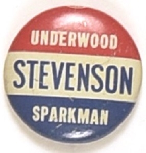Stevenson, Sparkman, Underwood W. Va. Coattail
