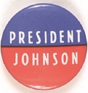 President Johnson RWB 1968 Pin