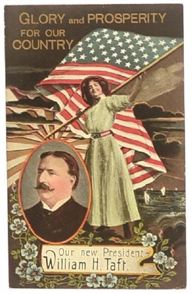 Taft Glory and Prosperity Postcard