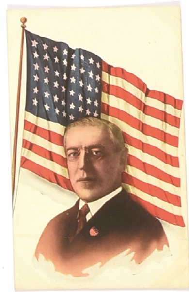 Wilson US Flag Postcard