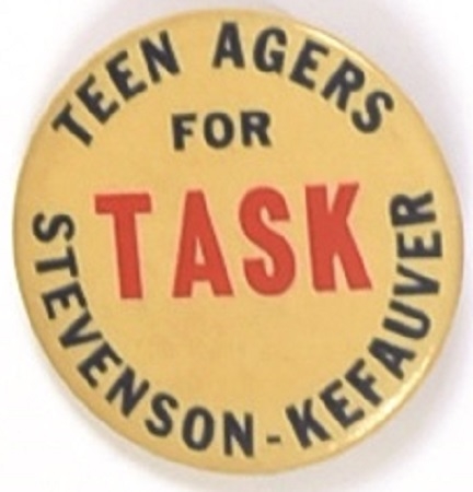 Teen Agers for Stevenson, Kefauver TASK