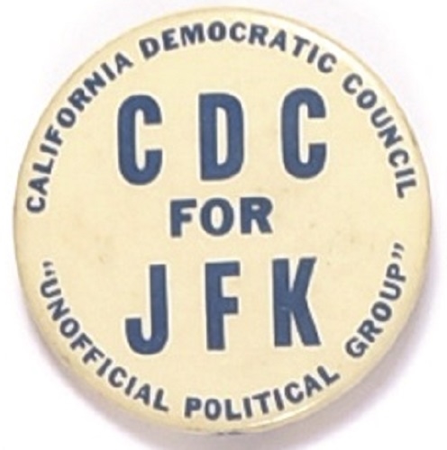 CDC for JFK, California Kennedy Pin