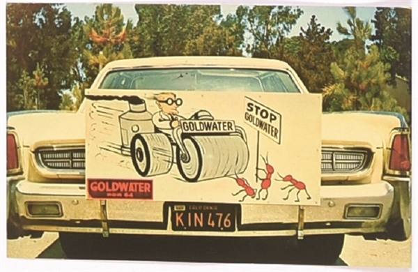 Goldwater Steamroller Postcard