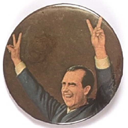 Nixon Victory V Sign Celluloid