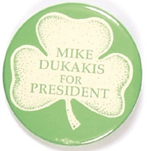 Dukakis for President Shamrock