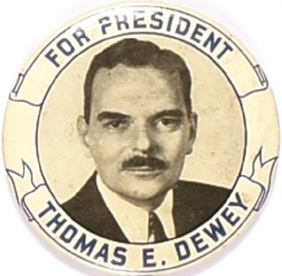 Dewey for President Blue Letters