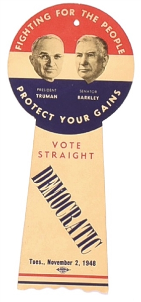 Truman, Barkley Fighting for People Hanger