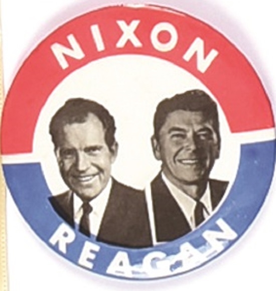 Nixon, Reagan Proposed 1968 Ticket Pin