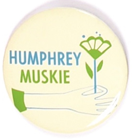 Humphrey, Muskie Flower Celluloid