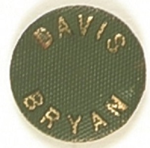 Davis. Bryan Embossed Green Pin