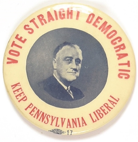 Franklin Roosevelt Keep Pennsylvania Liberal
