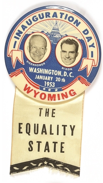 Eisenhower, Nixon Wyoming Equality State Jugate