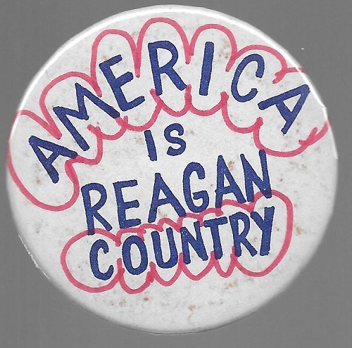 America is Reagan Country Rare King County Convention Pin