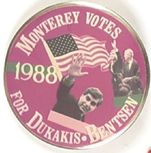 Monterey Votes for Dukakis, Bentsen
