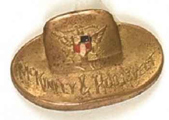 McKinley, Roosevelt Brass Rough Rider Hat