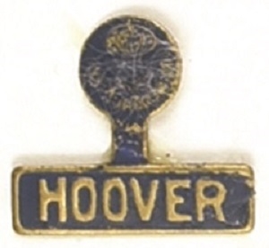 Hoover Blue and Gold Litho Tab