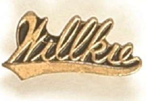 Willkie Script Lettering Lapel Pin