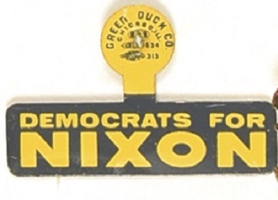 Democrats for Nixon Tab
