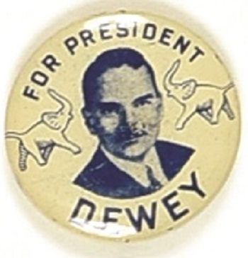 Dewey for President Pair of Elephants