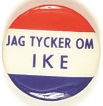 Jag Tycker Om Ike, Eisenhower Swedish Pin
