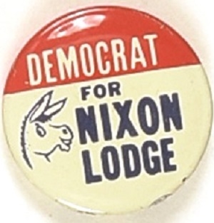 Democrat for Nixon 1960 Litho