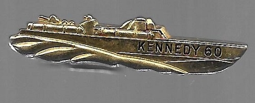 JFK PT 109 Silver Kennedy Tie Clasp