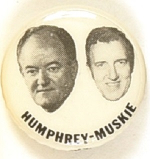 Humphrey, Muskie Celluloid Jugate