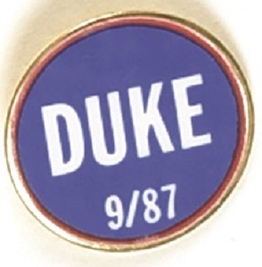 Dukakis Duke 1987 Enamel Pin