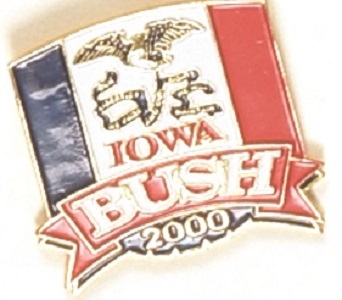 GW Bush Iowa 2000 Pin