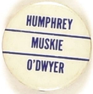 Humphrey, Muskie, ODwyer New York Coattail