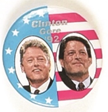 Clinton, Gore Stars and Stripes Jugate