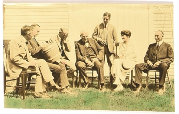Calvin, Grace Coolidge and Friends Postcard