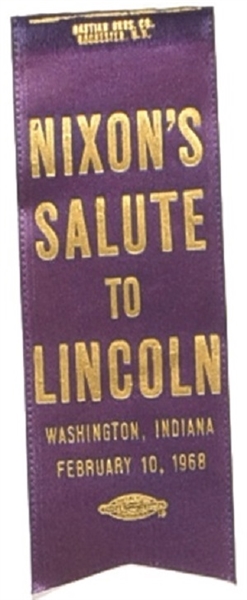Nixons Salute to Lincoln Ribbon