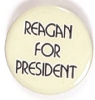 Reagan for President Different Lettering 1976 Celluloid