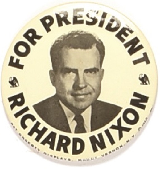 Nixon for President 4 Inch Celluloid