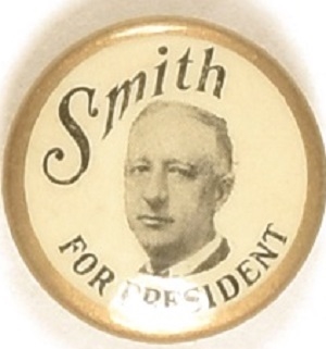 Al Smith for President Gold Border