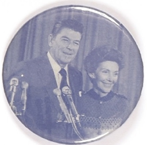 Ron and Nancy Reagan Scarce Picture Pin