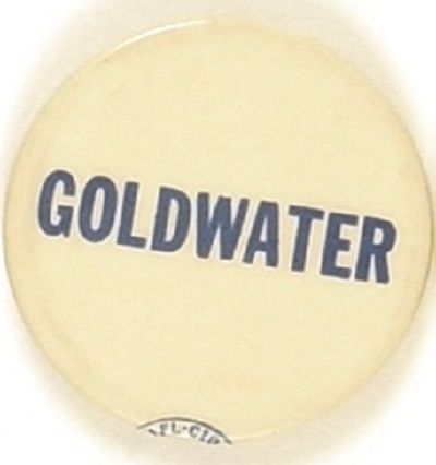 Goldwater Blue, White Celluloid