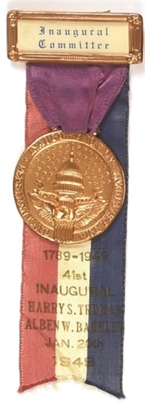 Truman Inaugural Committee Badge