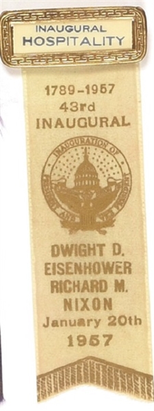 Eisenhower Inaugural Hospitality Badge