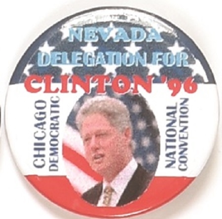 Clinton Nevada Delegation Pin