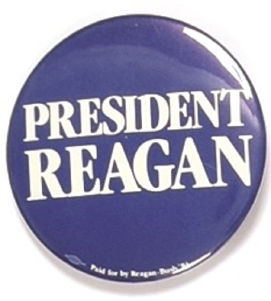 President Reagan Blue, White Celluloid