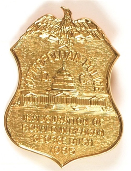 Reagan Metropolitan Police 1985 Inaugural Badge