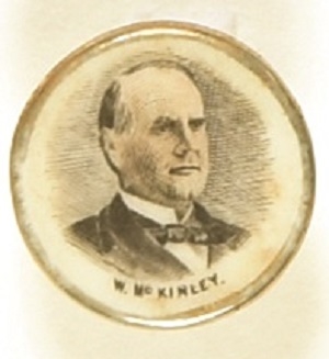 William McKinley Porcelain Stud