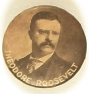 Theodore Roosevelt Early Photo Celluloid