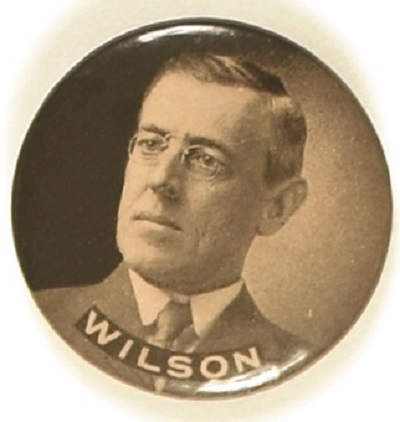 Woodrow Wilson Black and White Celluloid