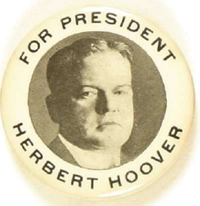 Hoover for President, WW I Back Paper