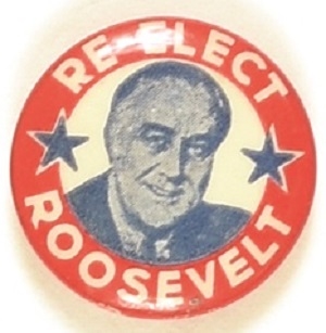 Re-Elect Roosevelt RWB Celluloid