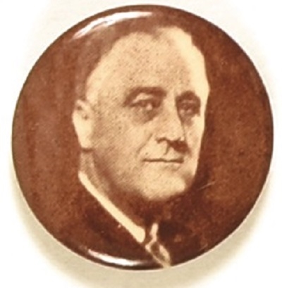 FDR Brown and White Celluloid